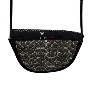 Sherpani Uno Le Black Quilted Mini Crossbody Bag